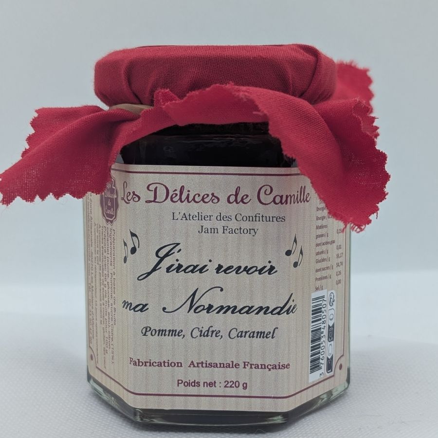 Confiture "J'irai revoir ma Normandie" 220g - Les Délices de Camille