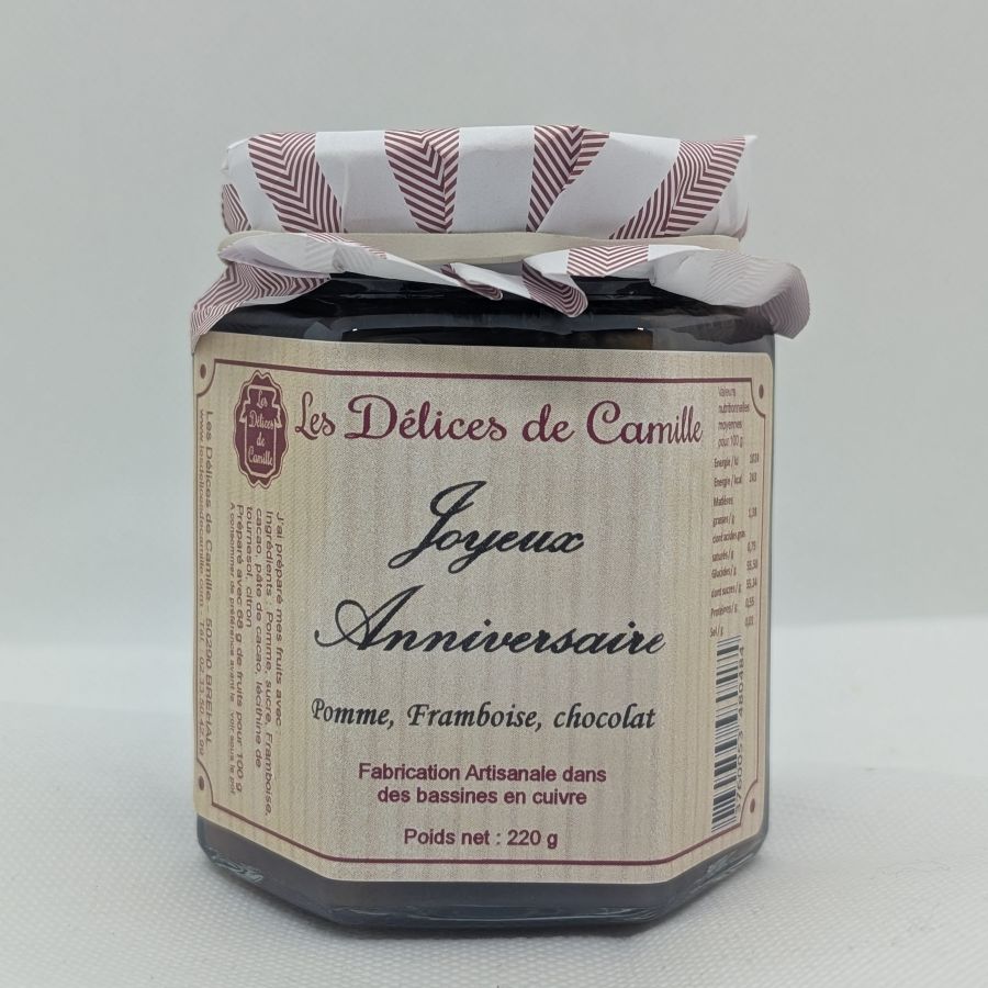 Confiture "Joyeux Anniversaire" 220g - Les Délices de Camille
