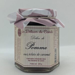 Confiture Pomme éclat de caramel 220g- Les Délices de Camille